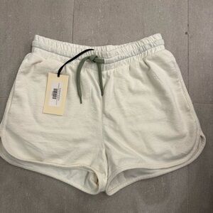 High Waist White Women's Shorts